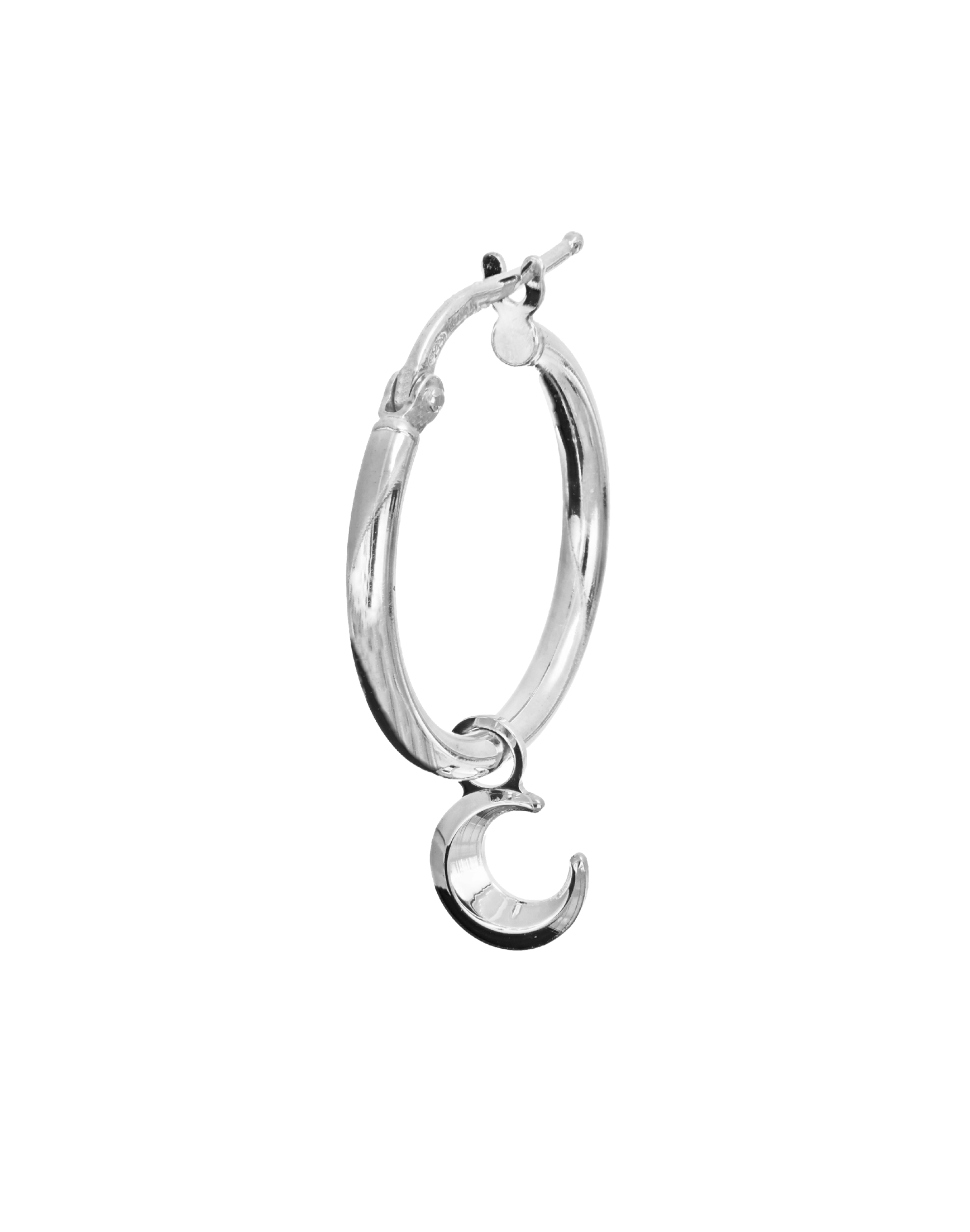 Orecchino Luna Argento