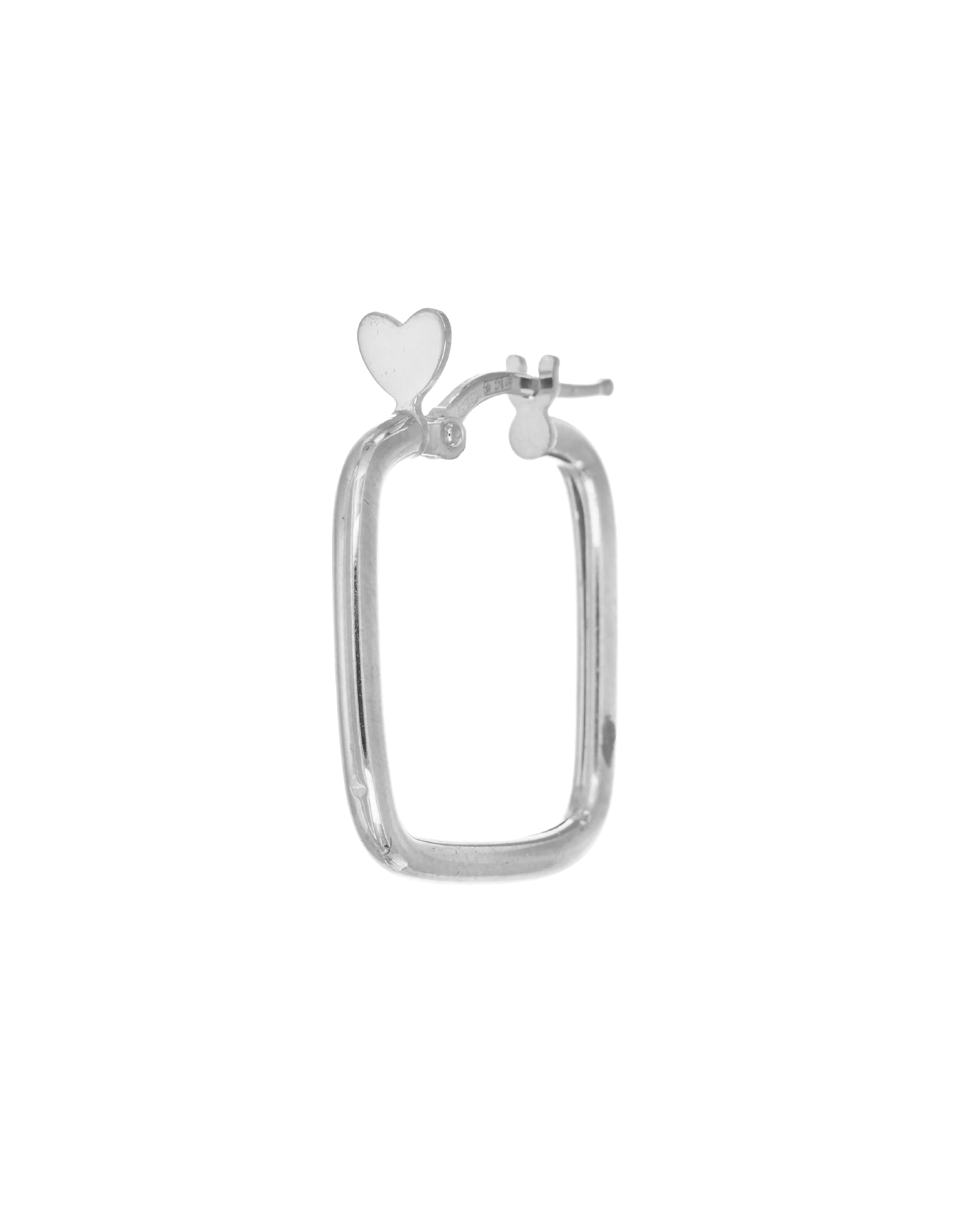 Orecchino Square Cuore